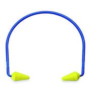 E-A-R Caboflex Reusable Banded Ear Plugs, Pod Shape, NRR 20 dB, M, Blue/Yellow, 1 Pair