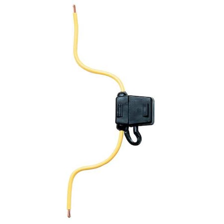 Fuse Holder, 0 to 30A Amp Range, 32V DC Volt Rating, 1 Poles, Wire Leads