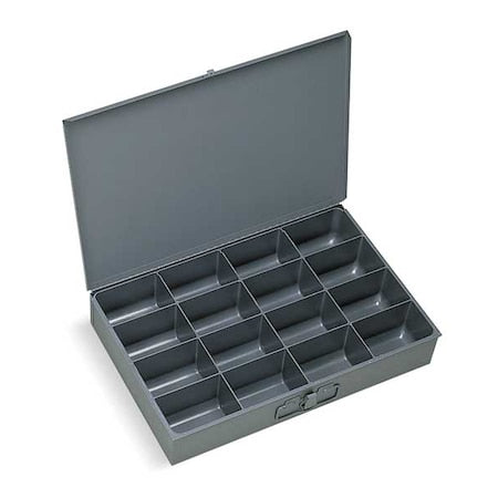 Steel, Compartment Drawer, 9 7/8 in D x 2 1/8 in H x 13 5/8 in W