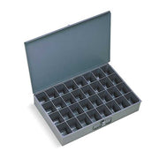 Steel, 32 compartments, 12 1/2 in D x 3 1/8 in H x 18 3/8 in W