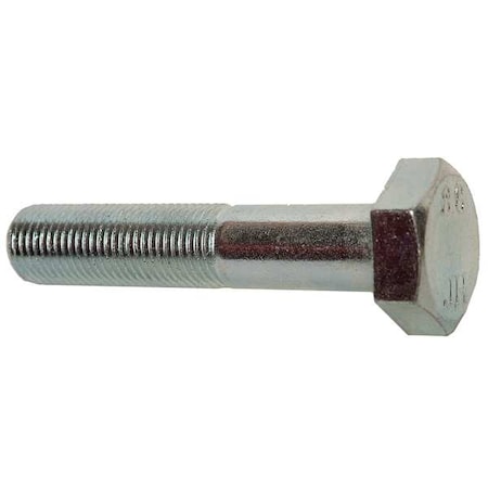 Class 8.8, M10-1.00 Hex Head Cap Screw, Zinc Plated Steel, 50 mm L, 25 PK