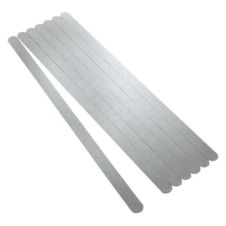 Anti-Slip Tread vinyl Proprietary Grit Size, White, 3/4" W x 17" L