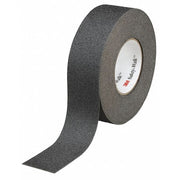 Anti-Slip Tape Mineral Coated; Substrate: Plastic Film 60 Grit Size, Black, 1" W x 60 ft. L
