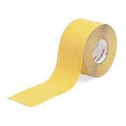Anti-Slip Tape Mineral Coated 60 Grit Size, Yellow, 4" W x 60 ft. L, 2.5 mil Thick