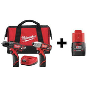 Cordless Combo Kit,12.0 V,2 Tools,3 Batteries