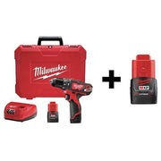 12.0 V Hammer Drill, Battery Included, 3/8 in Chuck