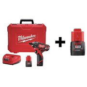 Cordless Screwdriver Kit,12V,W/Add Bat