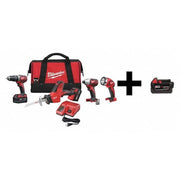 M18 Cordless LITHIUM-ION 4-Tool Combo Kit + M18 XC 4.0 Extended Capacity Battery Pack