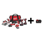 M18 Cordless 6-Tool Combo Kit + M18 XC 4.0 Battery Pack