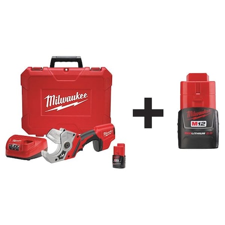 M12 Plastic Pipe Shear Kit + M12 CP2.0 Battery