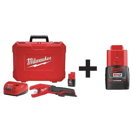 M12 Copper Tubing Cutter Kit + M12 CP2.0 Battery