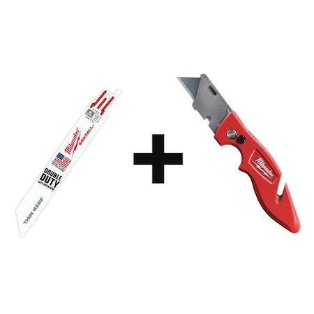 (50) 6 in 14 TPI Metal Blades and Extra Folding Utility Knife