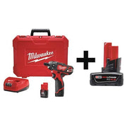 M12 1/4 in Hex 2-Speed Screwdriver Kit + M12 XC 4.0 Battery Pack
