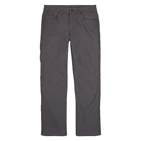 Men 36" x 30", Gray, 68% Cotton, 30.5% Polyester, 1.5% Spandex