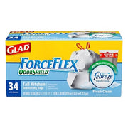 Tall Trash Bags, Febreze Scent, 13 Gal