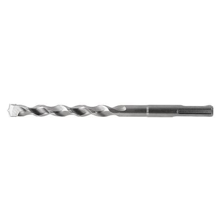 1/2x6IN HSS Carbide-Tipped 118 Degree SDS-Plus 2-Flute Masonry Drill Cle-Line 1821 Sand Blasted RHS/RHC