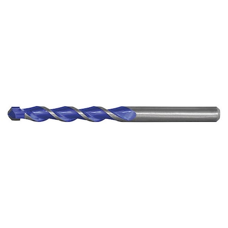 5/16 HSS Carbide-Tipped 118 Degree Multi-Purpose Masonry Drill Cle-Line 1838 Bright RHS/RHC