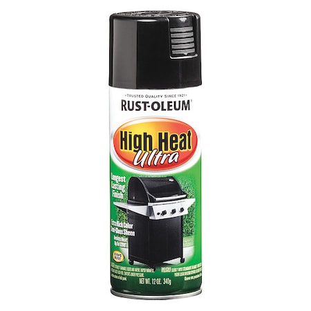 High Heat Spray, Black, 12 Oz
