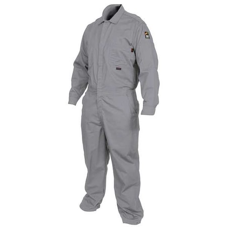 Coverall, 8.7 cal/sq cm ATPV, L, MaxComfort(TM), Snap Closure, Zipper Closure