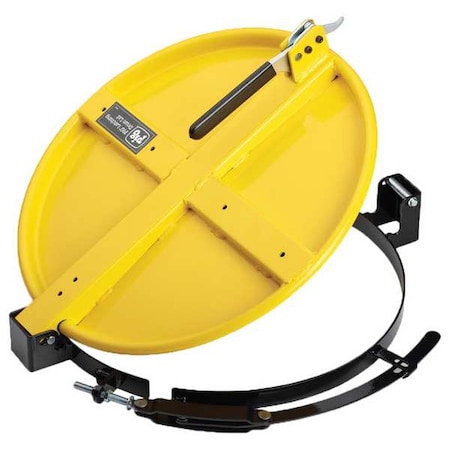 Drum Lid, Yellow, Steel, 20.5 in L