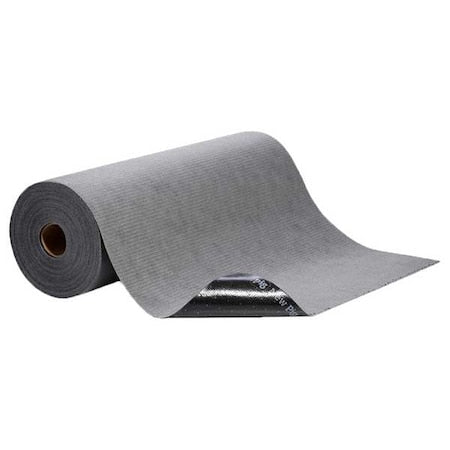 Paint Booth Mat, 32 in x 100 ft, Paints, Solvents, Stains, Gray, Polypropylene