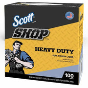 Scott Dry Wipe, 10 Sheets, No Roll, Blue, 10 PK
