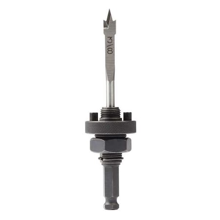 7/16 in. Shank Threaded Arbor with Clean Wood Pilot Drill Bit for BIG HAWG with Carbide Teeth Hole Saws