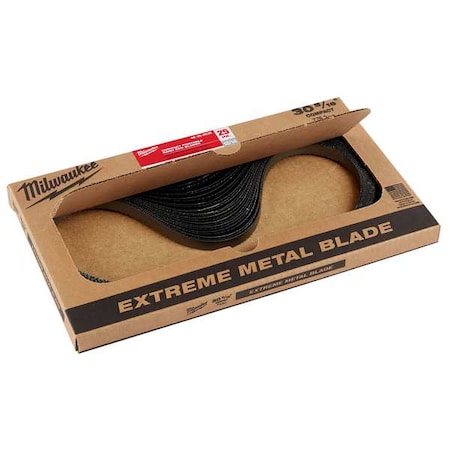 Portable Band Saw Blade, 12/14 TPI, Metal, 25 PK