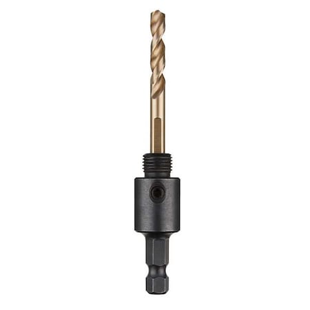 3/8 in. Shank Small Threaded Arbor with Cobalt Pilot Bit for 11/16 in. - 1-1/8 in. HOLE DOZER with Carbide Teeth Hole Saws