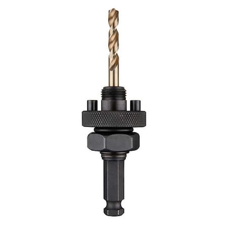 7/16 in. Shank Large Threaded Arbor with Cobalt Pilot Bit for 1-1/4 in. - 6 in. HOLE DOZER with Carbide Teeth Hole Saws