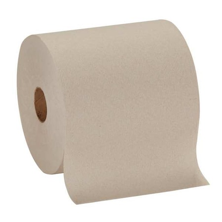 Pacific Blue Basic Hardwound Paper Towels, 1 Ply, Continuous Roll Sheets, 1,000 ft, Brown, 6 PK