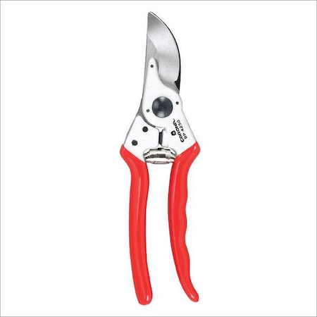 Bypass Pruner, Bypass Blade, 1 in Cut Cap, Steel 2-3/4 in L Blade, Aluminum Handle, Rubber Grip