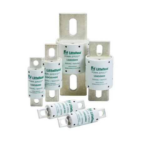 UL Class Fuse, aR Class, L50Q Series, Very Fast-Acting, 450A, 500V AC, Non-Indicating