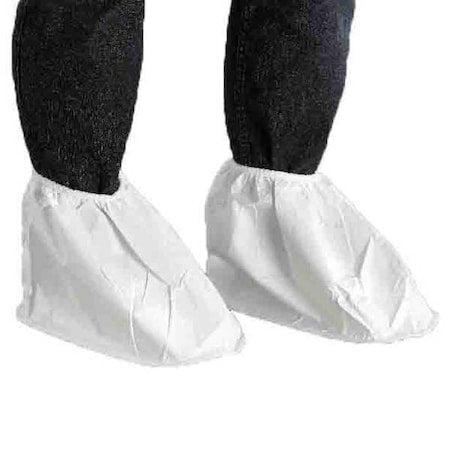 Shoe Covers, Microporous Polyethylene Laminate, White, 8 to 12