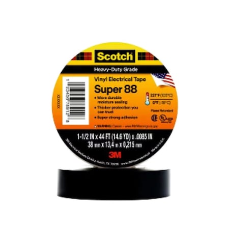ElectricalTape,Black,14-5/8ydL,1-1/2inW