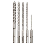 5 pc. 4-Cutter MX4 SDS-Plus Rotary Hammer Drill Bit Set