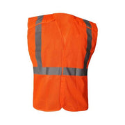 High-Visibility Vest, Polyester, Orange/Red, Size L