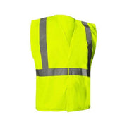 Hi-Vis Safety Vest S Class 2 U Back, ,Hook and Loop 0 Pockets, No Mic Tab, {delete}