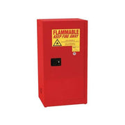 Hazardous Material Storage Cabinet, 16 gal, 1 Shelves, Steel, 23 1/4 in W x 44 in H x 18 in D, Red