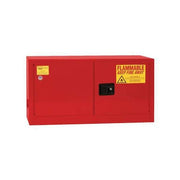 Hazardous Material Storage Cabinet, 15 gal, 1 Shelves, Steel, 43 in W x 24 in H x 18 in D, Red