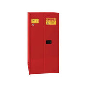 Hazardous Material Storage Cabinet, 60 gal, 2 Shelves, Steel, 34 in W x 65 in H x 34 in D, Red
