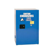 Hazardous Material Storage Cabinet, 12 gal, 1 Shelves, Steel, 23 1/4 in W x 35 in H x 18 in D, Blue