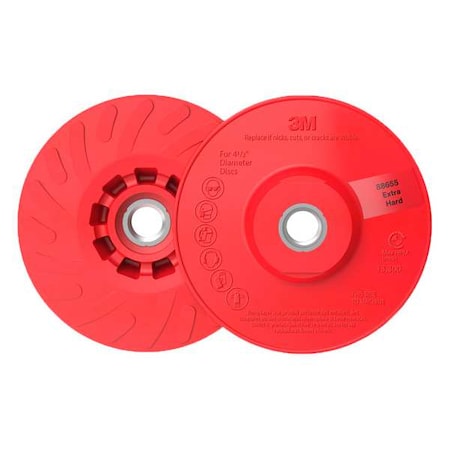 Fiber Disc Backup Pad,4 1/2 In Diameter, PK10