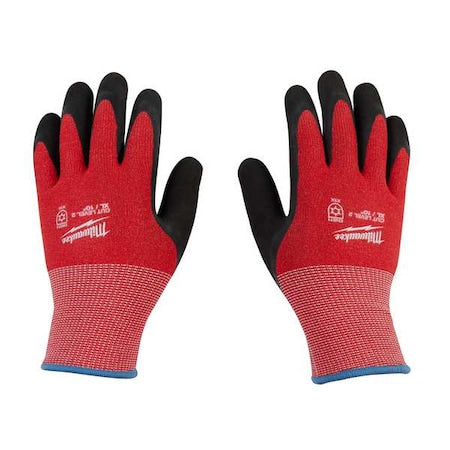 Cut-Resistant Insulated Gloves, Cut Level A2 ,Double Dipped ,Latex ,Sandy ,S (7)