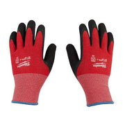 Cut-Resistant Insulated Gloves, Cut Level A2 ,Double Dipped ,Latex ,Sandy ,M (8)