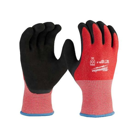 Cut-Resistant Insulated Gloves, Cut Level A2 ,Double Dipped ,Latex ,Sandy ,XL (10)