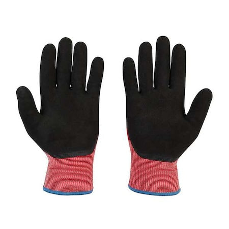 Cut-Resistant Insulated Gloves, Cut Level A2 ,Double Dipped ,Latex ,Sandy ,2XL