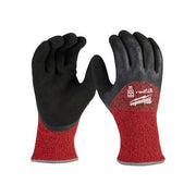 Cut-Resistant Insulated Gloves, Cut Level A4 ,Double Dipped ,Latex ,Sandy ,S (7) 12 PK