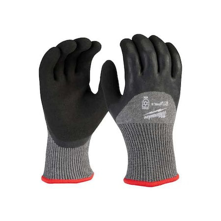Cut-Resistant Insulated Gloves, Cut Level A5 ,Double Dipped ,Latex ,Sandy ,S (7) 12 PK