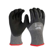Cut-Resistant Insulated Gloves, Cut Level A5 ,Double Dipped ,Latex ,Sandy ,L ( 9 )